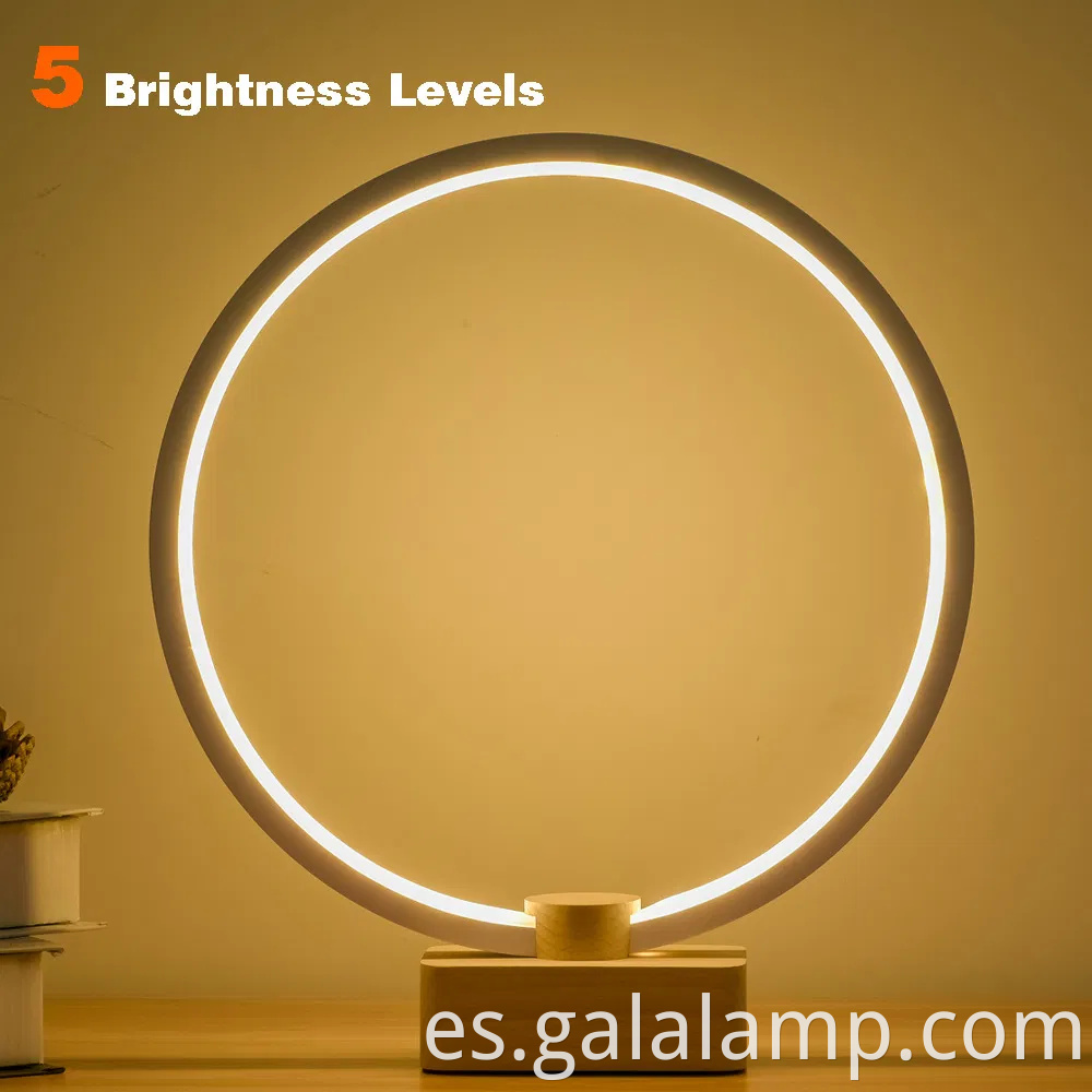 Madera sólida inteligente, lámpara de escritorio LED, creatividad única, regalo USB